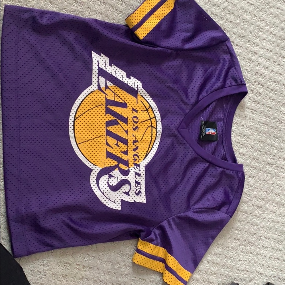 Lakers crop top jersey